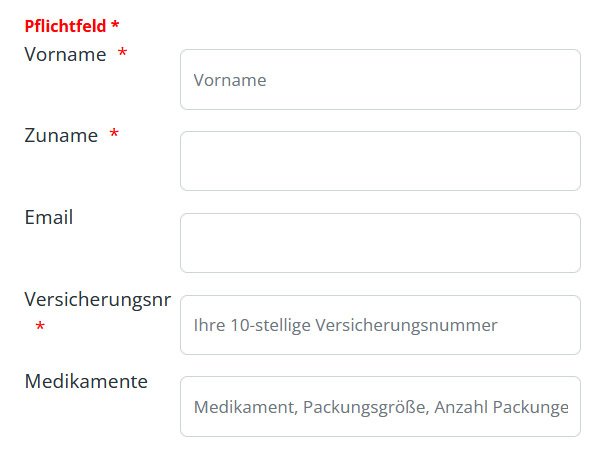 Bild von Formular